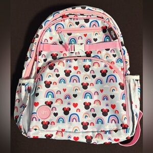 Disney Minnie Mouse Rainbow Preschool Backpack Simple Modern Toddler School Bag